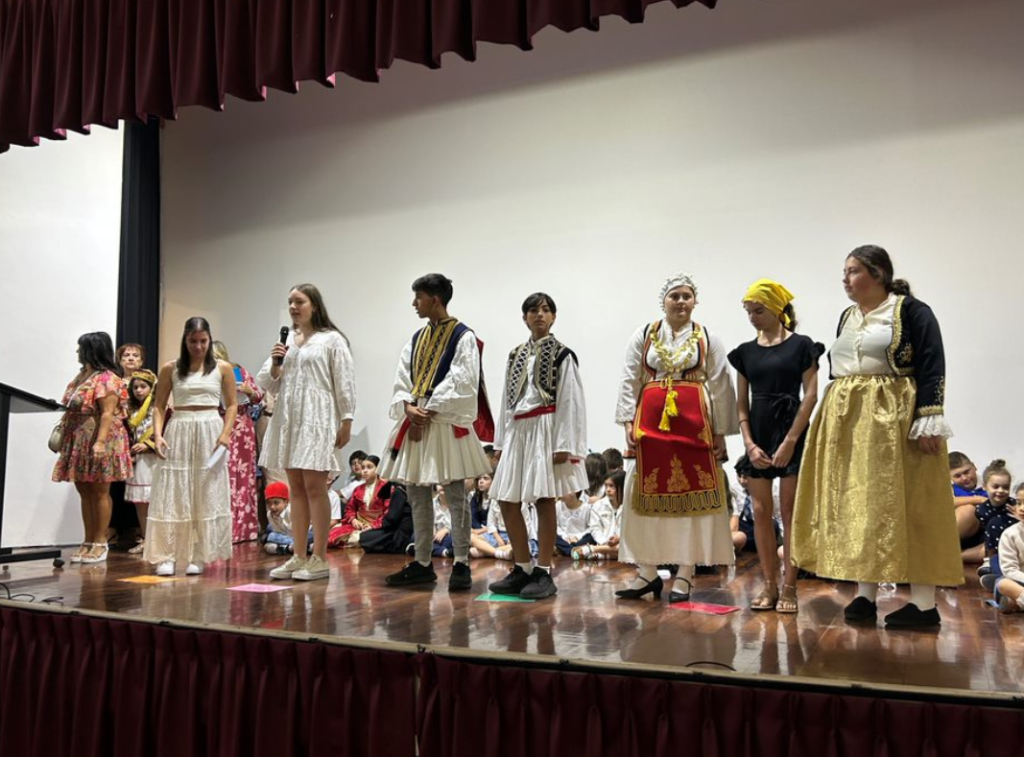 GOCSA Greek school children reciting their poems.