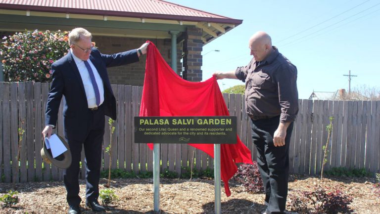 The late Palasa Salvi honoured with garden named after her in Goulburn