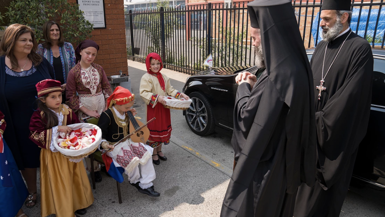 Archbishop Makarios visits Saint Euphemia Greek Orthodox College