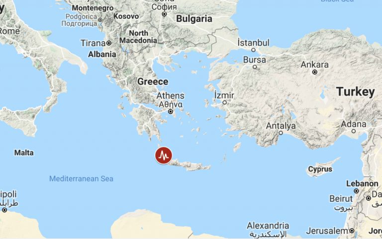 6.0 magnitude earthquake hits Western Crete