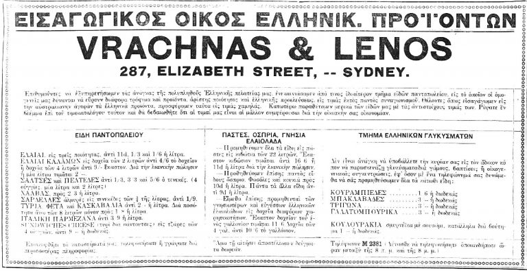 The emergence of Sydney’s Greek Market in the 1920’s – via Πανελλήνιος Κυρίκας