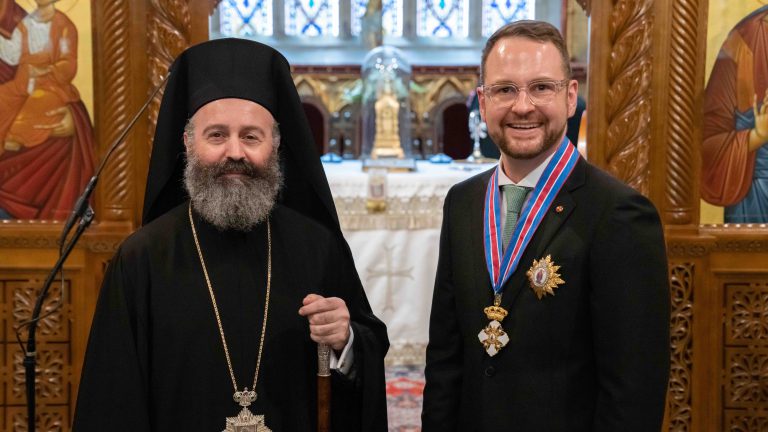 NSW Senator Andrew Bragg receives highest honorary award by Greek Orthodox Archdiocese