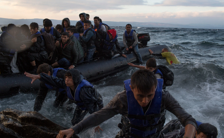 Greece’s floating barrier to stop migrants labelled a “disgrace”