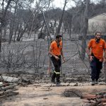 Aftermath of deadly wildfires near Athens