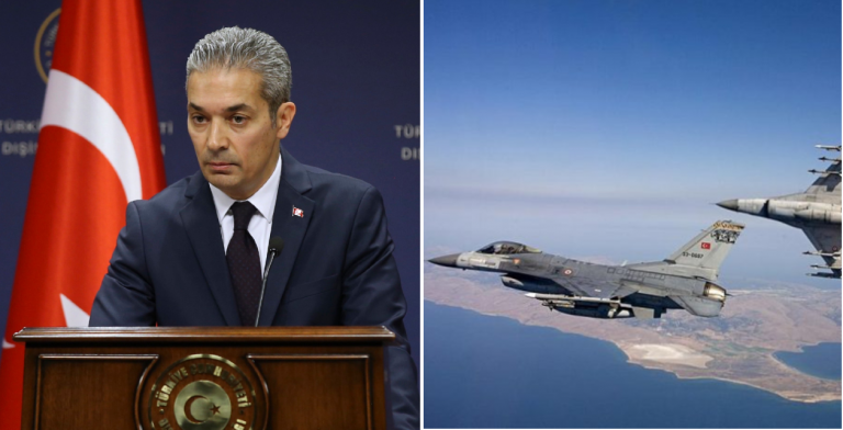 Turkey denies fighter jets harassed Greek helicopter with Defense Minister onboard
