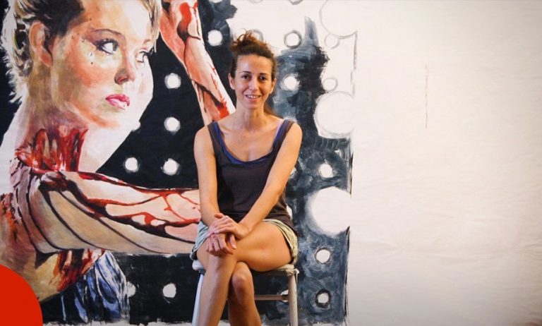 Virginia Axioti is the last person hand painting movie posters in Greece