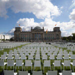 13,000 chairs in front of Bundestag against anti racism