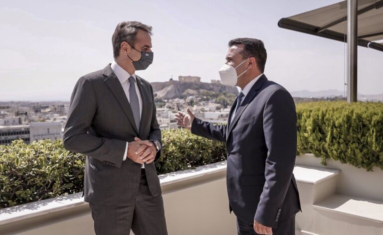 Leaders of Greece and North Macedonia discuss Prespa Agreement