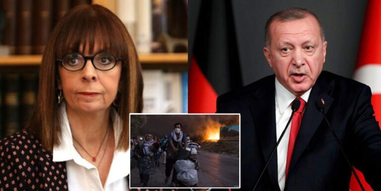 President Sakellaropoulou: Turkey using ‘refugees as a weapon’ to serve personal agenda