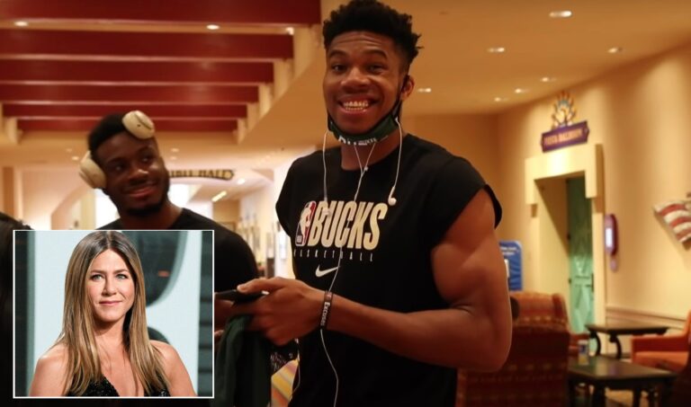 ‘It’s Anastasakis’: Trending video of Antetokounmpo convincing teammates Jennifer Aniston is Greek