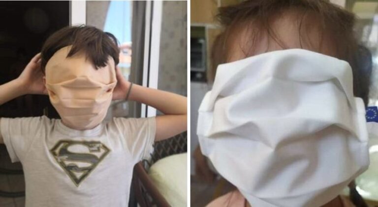 Greek government’s epic fail: Free oversized masks for first day of school