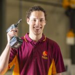 20-year-old Nathan Stichling is an apprentice at Master Cabinets in Wangara.