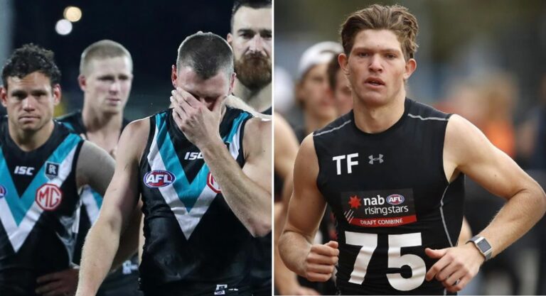 19-year-old Mitch Georgiades wraps up stellar first season for Port Adelaide as they bow out of finals