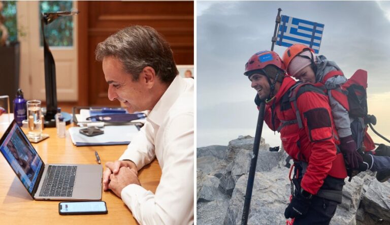 Mitsotakis congratulates Eleftheria Tosiou for achieving her dream of climbing Mt Olympus