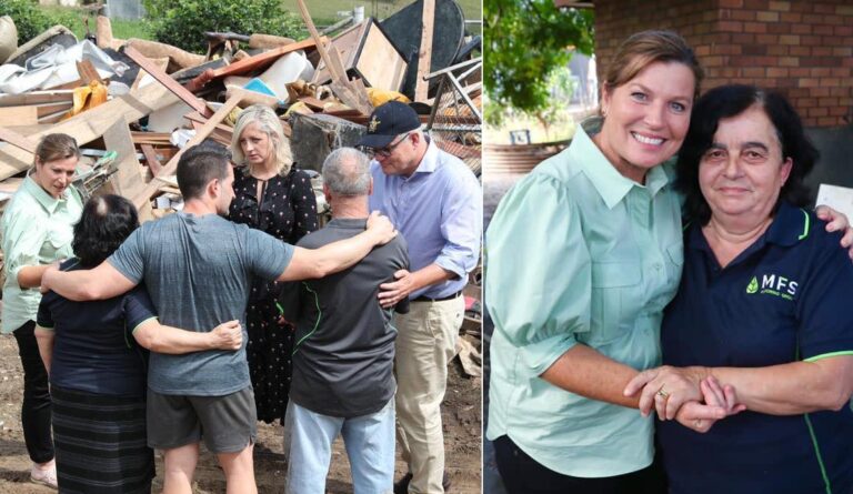 Scott Morrison pays special visit to Magnisalis family as massive NSW cleanup begins