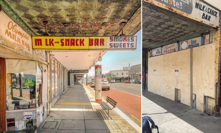 End of an era: Olympia milk bar boarded up as owner moves out after 60 years End of an era: Olympia milk bar boarded up as owner moves out after 60 years