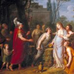 Andromache Offering Sacrifice to Hector’s Shade circa 1760 by Colin Morison 1732-1810