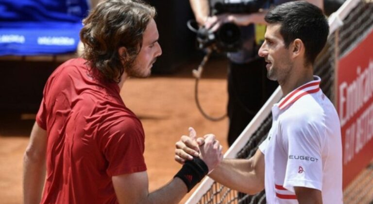 ‘It’s like we played two matches’: Djokovic clinches win against Tsitsipas in two-day quarter-final