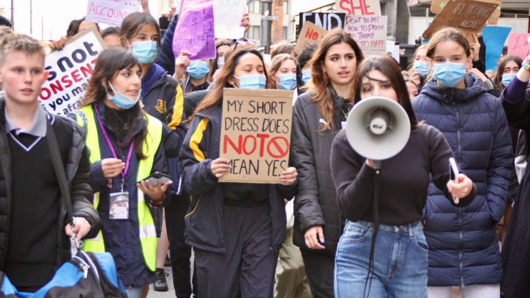 ‘We want change now’: Adelaide students rally against sexual violence in schools