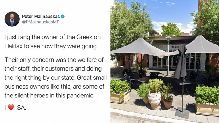 SA community stands behind Greek businesses as state counts first day in lockdown