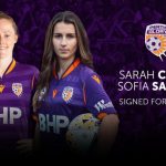 new Perth Glory signings Sarah Cain and Sofia Sakalis