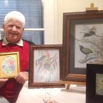 George-with-some-of-his-works-of-art