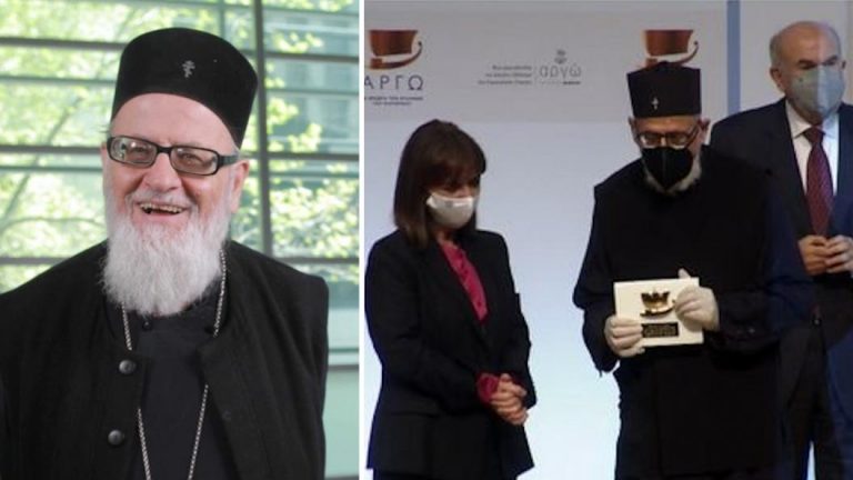 Greek Australian priest Themistocles Adamopoulos receives ‘Argo Award’