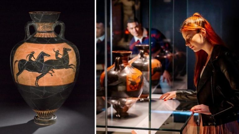 Ancient Greek blockbuster exhibition opens at National Museum of Australia in Canberra