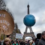 Climate Change Rally Human Chain Near Eiffel Tower – Paris