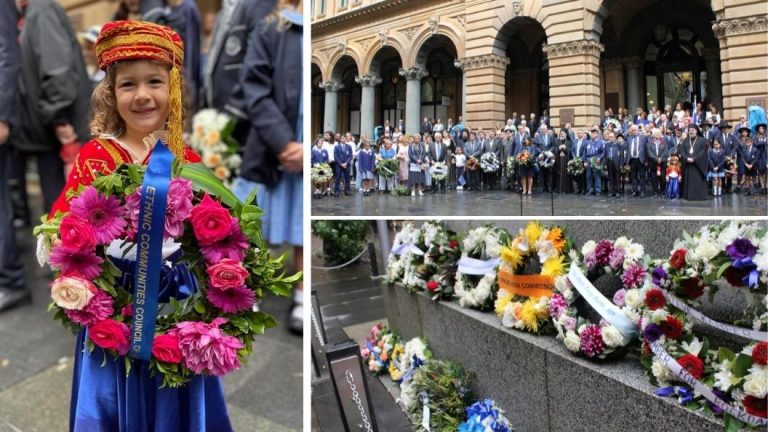 Greek National Day honoured with wreath laying event at Sydney’s Martin Place