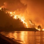 Wildfires continue in Evia