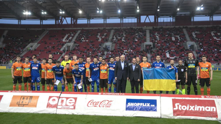 Ukrainian soccer club Shakhtar starts peace-themed tour with match against Olympiakos