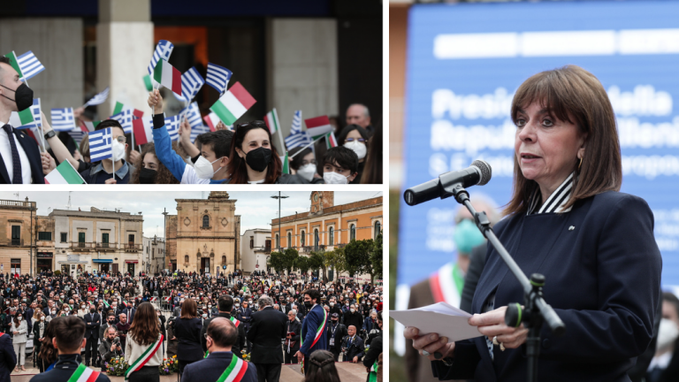 President Sakellaropoulou visits Greek-speaking villages of Southern Italy