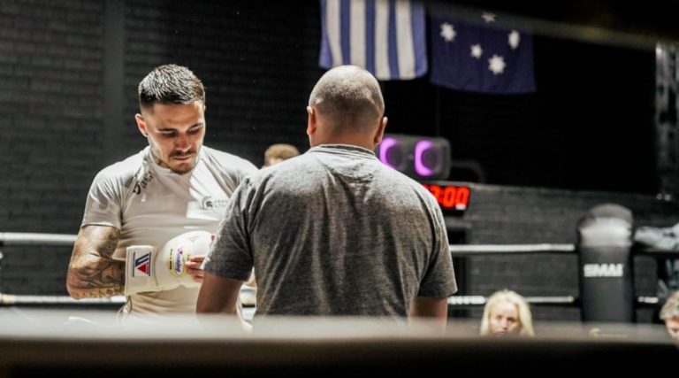 ‘Strapped and ready for war’: George Kambosos Jr prepares for June 5 world title fight 