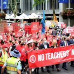 Teachers last went on strike in NSW in December. Picture: NCA NewsWire / Jeremy Piper