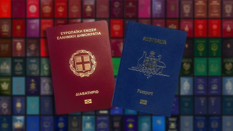 Greek and Australian passports rank 8th most powerful in the world