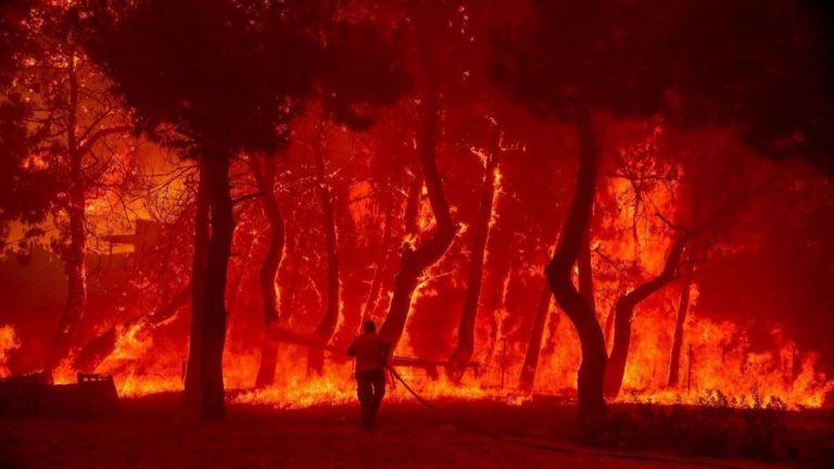 Homes, forests destroyed as major wildfires continue to burn across Greece