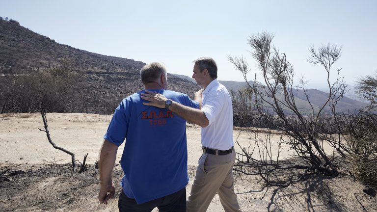 ‘We are on your side’: Greek PM promises relief measures for people affected by wildfires