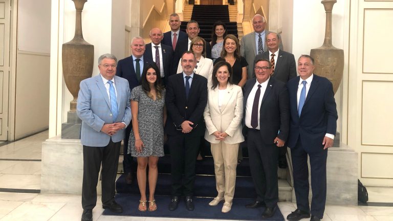 Greece’s Deputy Foreign Minister meets with Board of World Hellenic Inter-Parliamentary Association