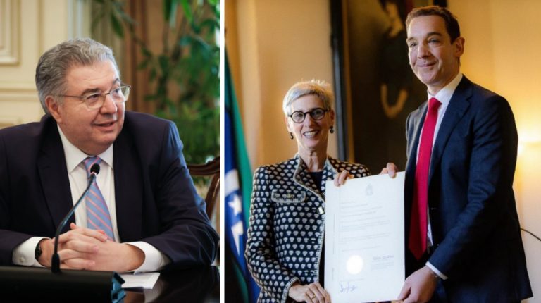 Secretary General for Greeks Abroad congratulates Steve Dimopoulos MP on recent appointment
