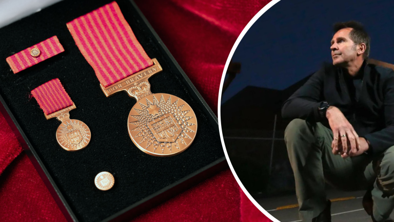Andrew Pappas awarded Bravery Decoration for preventing sexual assault of pregnant nurse