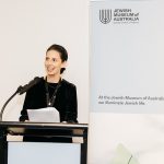 Eleni-speaking-at-the-opening-of-HELMUT-NEWTON-IN-FOCUS-at-the-Jewish-Museum-of-Australia-photo-by-Marie-Luise-Skibbe