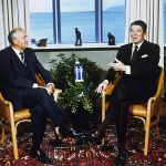 FILE-Soviet-Leader-Mikhail-Gorbachev-left-and-U.S.-President-Ronald-Reagan-talk-during-their-meeting-in-Reykjavik-Iceland