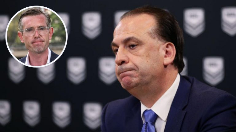 Peter V’landys accuses NSW Premier of making excuses in NRL stadium backflip