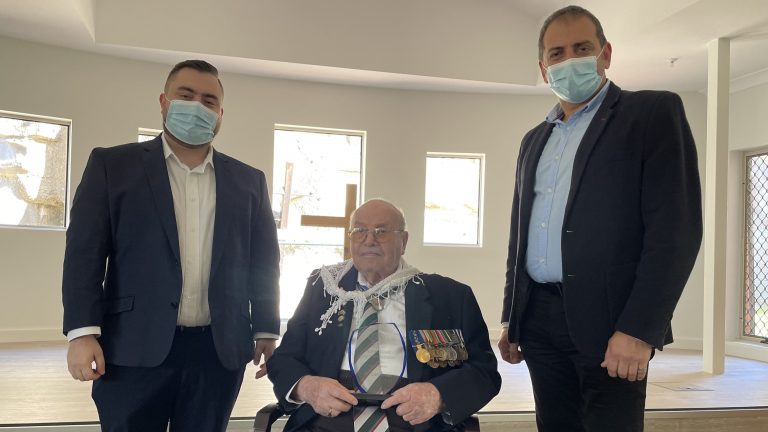‘An honour’: 105-year-old ANZAC Alf Carpenter awarded life membership of Cretan Association NSW