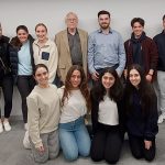 UTS Hellenic Mediterranean Cuisine Talk – group shot of students with Dr Alfred Vincent