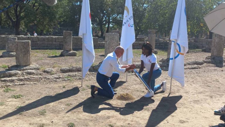 Soil from Ancient Olympia sent to Paris ahead of 2024 Olympics