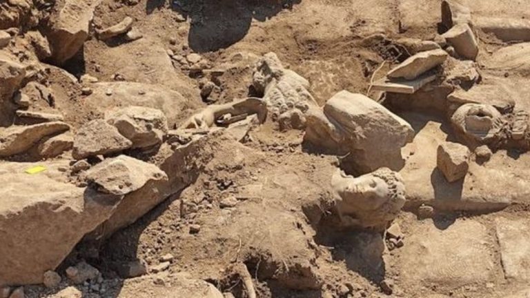 Statue of Hercules discovered in Philippi of Northern Greece