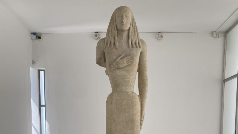 Kore of Thira sculpture goes on public display in Santorini for first time