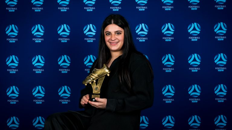 Sydney University’s Stephanie Augoustis wins in the 2022 NPL NSW Awards